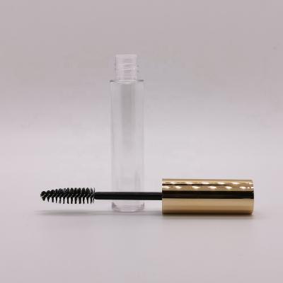 China Fashionable Container 10ml Cosmetics Mascara Tube Packaging Empty Gold Mascara Tube With Magic Wand for sale