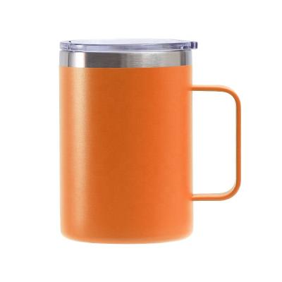 China WITH LID Premium Stainless Steel Insulated Coffee Mug With Handle Coffee Mug Double Wall Insulated Travel Camping Mug With Tritan Lid for sale