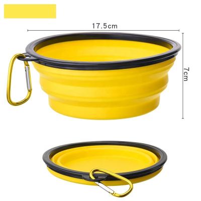 China Sustainable Collapsible Pet Bowl Portable Pet Dog Feeding Bowls Watering Dish For Walking Parking Traveling for sale