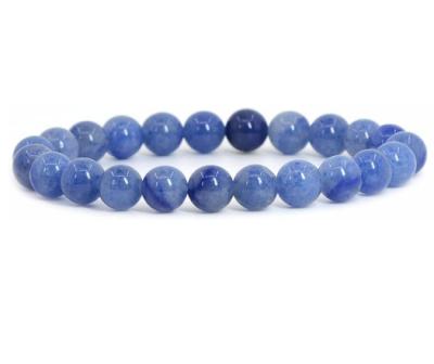 China FASHIONABLE Gemstone Bracelets Crystal Rose Quartz Bead Bracelet Natural Healing Chakra for sale