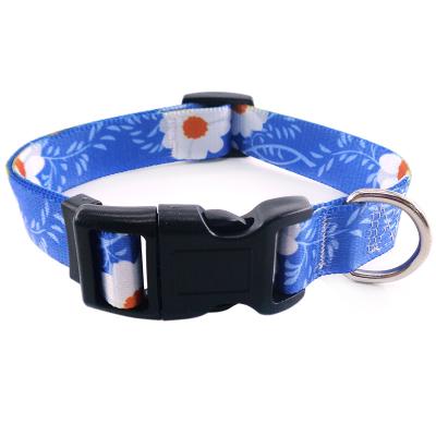 China Soft Metal Buckle Collar Dog Training Dog Pet Retractable Collar JEWELED for sale