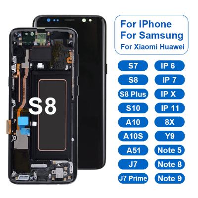 China Wholesale Nice Multi-touch Replacement Phone a51 a10s j7 Note 8 Touch Screen Mobile Phone LCD Display (IPS Tech) Small for sale