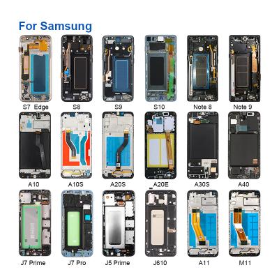 China Multi-touch (IPS tech) transparent mobile phones a20 30s lcd price oled a10 50 51 smart touch screen original display for Samsung for sale