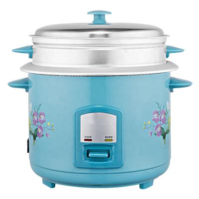 China Household Full Body Cylindrical Rice Cooker With SS Or Aluminum Steamer for sale