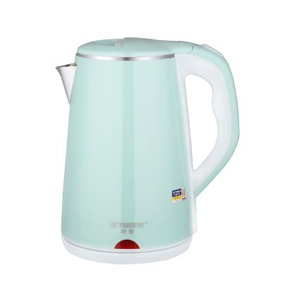 China 360 Degree Rotation Base Seamless Electric Kettle With Double Wall 1.8L/2.3L Stainless Steel Electric Kettle for sale