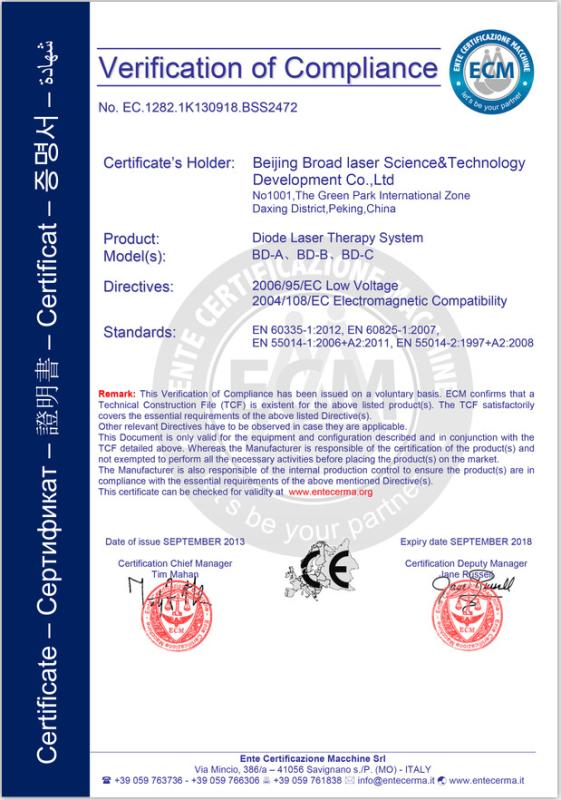 CE - Beijing Broad Laser S&T Co., Ltd