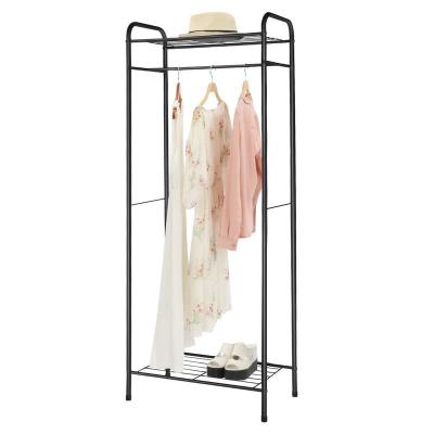 China (Others) Adjustable Industrial Folding Portable Clothes Show Garment Rack for sale