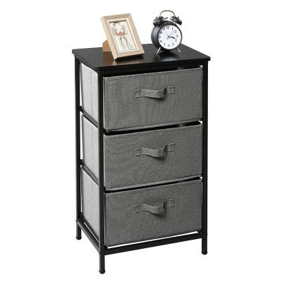 China 3 Drawer Bedstand Nightstand Sustainable Nightstand Storage Cabinet for sale