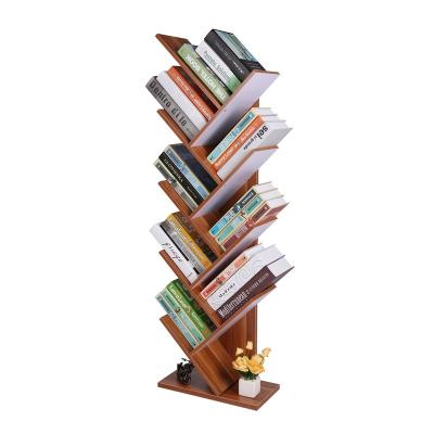 China (Other) Modern Living Room Cabinet Adjustable Tree Shaped Bamboo Wood Shelf for sale