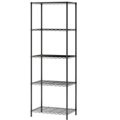 China Sustainable Universal Kitchen 5 Tier Book Dish Bowl Spice Storage Racks And Racks Storage Holders For Rack Metal Non-Folding Tube, Metal Iron for sale