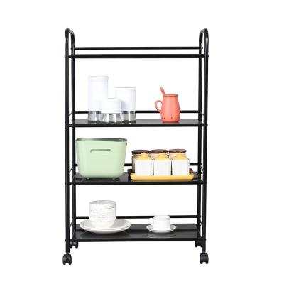 China Sustainable Microwave Oven Storage Rack Multifunctional Kitchen Shelving for sale