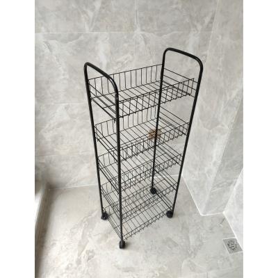 China 5 Tier Sustainable Rolling Storage Cart For Kitchen for sale