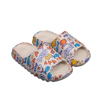 China CUSHIONING new arrival beach unisex custom pattern printing logo mens slippers sandals factory supply directly for sale