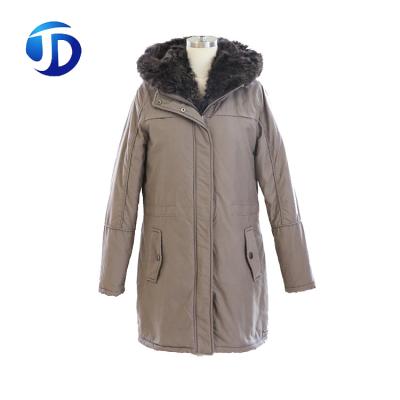 China Wholesale Anti Shrink Turkey Style Long Sleeve Hooded Winter Women Custom Warm Pockets Padded Padded Coat for sale