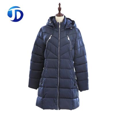 China Sustainable High Quality Thick Winter Warm Down Like Cotton Women Long Padded Coat for sale