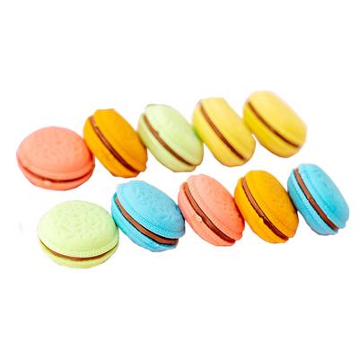 China Promotional Creative Cute Pupils Eraser Macaron Stationery Rubber Eraser Professional Gift for sale