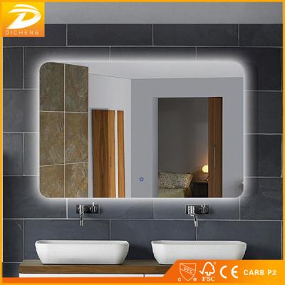 China 2017 Modern Wall Illuminated Bath LED Mirror Touch Switch Led Bathroom Mirror Light for sale