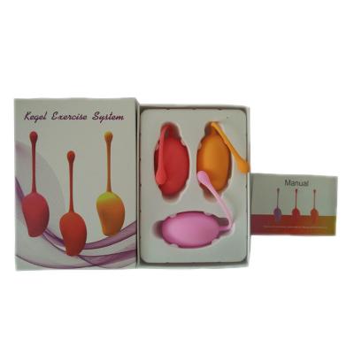 China Kegel Exerciser 3pcs Silicone Vaginal Exercise Kegel Ball For Women for sale