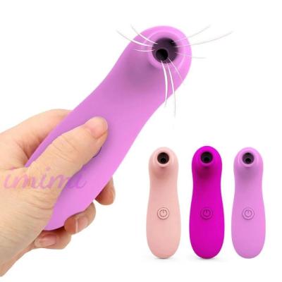 China 10 Frequency 10 Speed ​​Suction Vibrator Nipple Clitoris Sucking Stimulator Oral Licking Massager for Women for sale