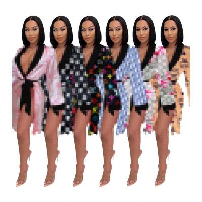 China QUICK DRY J2411 Where To Buy Women Bikini Long Robes Silk Bathrobe Online Nightwear From iGUUD China Best Quality Designer Jumpsuit Supplier for sale