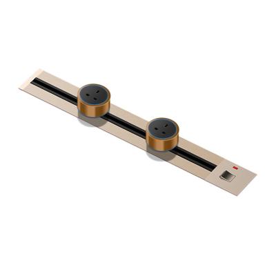 China Residential / General-Purpose 2022 Hot Sale Desk Track Sockets Wall-mounted Removable Socket Track Socket for sale