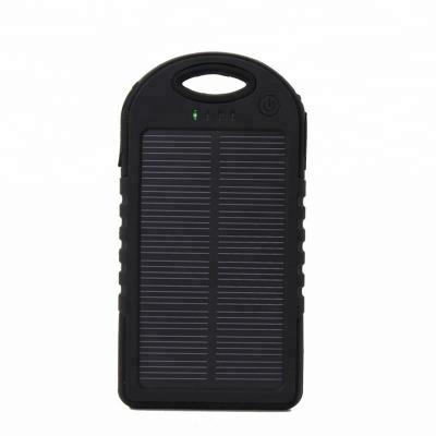 China Waterproof Solar Panel Charging 2021 Custom Logo Dual Usb Mobile Phone Battery Charger Solar Power Bank for sale