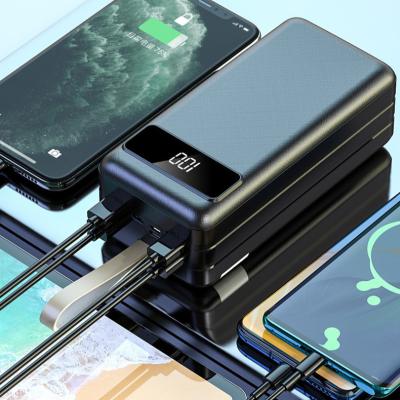 China Fast Charging Support High Capacity Power Bank Case 50000mah 30000mah 20000mah Portable Power Bank With 4 USB Station for sale