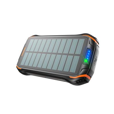 China 18w solar fast charger support 5V 9V 12V output mobile phone radio laptop fast charger with USB-C palladium power bank for sale