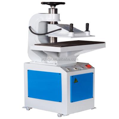 China 120mm sole hydraulic rubber slipper swing arm cutting machine price shoe making machine for sale