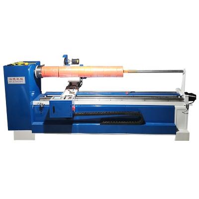 China Garment shops automatic fabric/leather/rubber/pu/non woven fabric rolling strip slitter splitting machine for sale