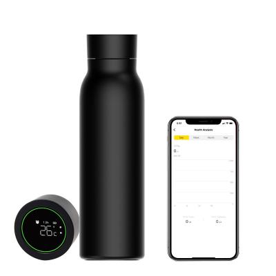 China OEM Disposable Smart Cup Vacuum Flask Led Stainless Steel With Smart Temperature App Insulated Water Bottle for sale