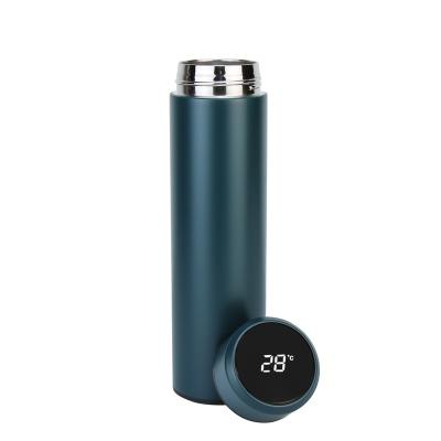 China PORTABLE Smart Thermos with Temperature Display - Stainless Steel Insulated Tea Infuser Water Bottle for Loose Leaf Tea for sale