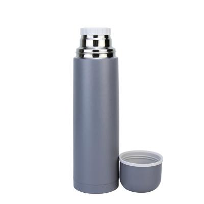 China 500ml Gray Color Stainless Steel Designer Thermos Bottle PORTABLE Double Wall Vacuum Flasks for sale