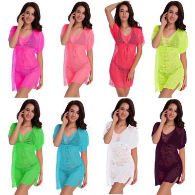 China Summer Soft Smooth Solid Shoulder Hot Sale Feeling One Piece Swimsuit One Plus Size Cavity Dress Sexy Beach Dresses For Adult Women for sale