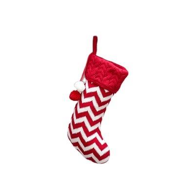 China 2022 Popular Christmas Gift Factory Price New Christmas Decorations Knitted Christmas Socks Wool Socks Red And White Elk Snowflake Gift Bag for sale