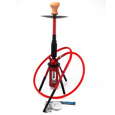 China 2022 Eco-friendly New Hot Sale Factory Price Hookah Smoking Stainless Steel Luxury Glass Hookah for sale