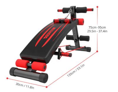 China 2022 Indoor Gym Equipment Hot Selling Sit Up Weight Bench Body Training Bench Barbell Stretch Folding Flat Weight Bench Cheap for sale