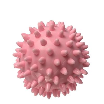 China Eco-Friendly Wholesale Massage Ball Muscle Relax Cover Indoor Colorful Solid Gym Fitness Yoga Exercise Ball Spiky Massage Ball for sale