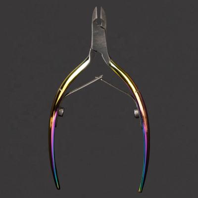 China cut nail cuticle & Wholesale Professional Stainless Steel Spring 6.5mm Double Jaw 16 Jaw 6.5mm Callus Nail Clipper Cutter Nail Cuticle Nipper for sale