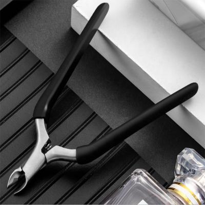 China Professional Cuticle Cuticle Nipper Cuticle Cuticle Best Seller Wholesale Black Stainless Steel Handle 4Cr13 Silicone Nail Cuticle Manicure for sale