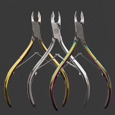 China cut nail cuticle & Gold D501 Callus JAW-16 Rainbow Stainless Steel Skin Remover Manicure Silver Dead Professional Nail Cuticle Cutter for sale