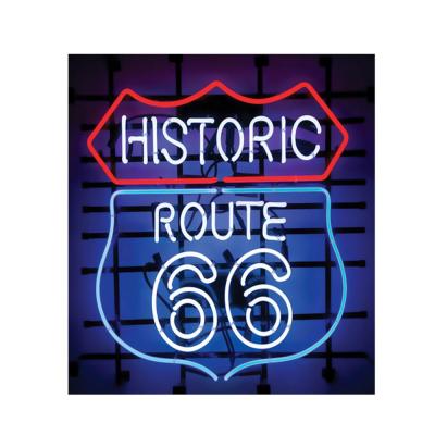 China Metal frame and 2018 custom Route 66 neon neon sign for sale