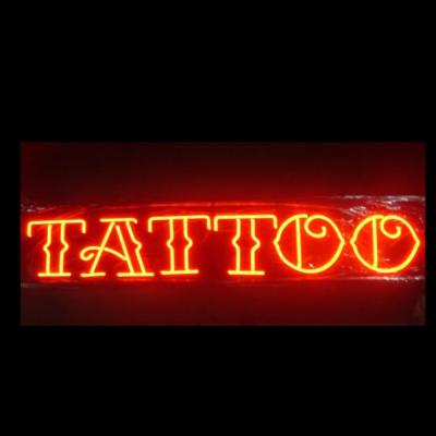 China Metal frame and neon hot sale tattoo neon signs for sale