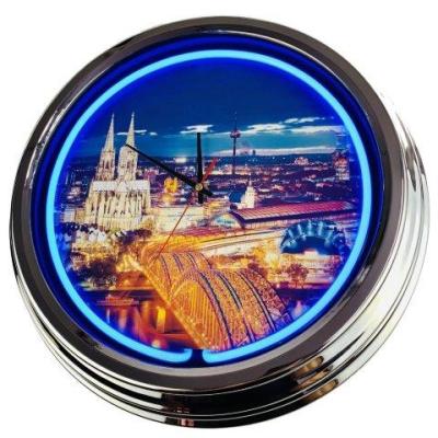 China Buildings Advertising Bill Price Used Neon Wall Clock for sale