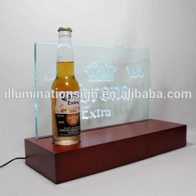 China Viable New Design Led Lighted Corona Beer Brightness Bottle Glorifier China Acrylic Dispenser for sale