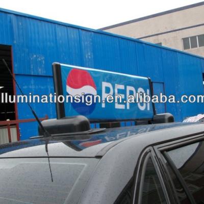 China PP + UV Resistant 2014 Hot Sale Taxi Top Advertising Light Box for sale