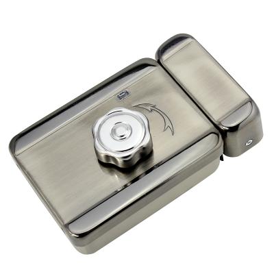 China 12v Indoor and Outdoor Security Stainless Steel Mechanical Smart Magnetic Electronic Electric Door Rim Lock Manufacturer Price 130*100*40mm for sale