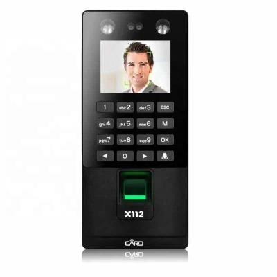 China Access Control Facial Device Attendance Biometric TCP IP Fingerprint Motion Detection X112 Face Recognition Time Clock Recorder Employee for sale