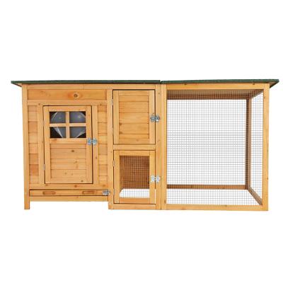 China Breathable factory custom design wholesale breathable outdoor wooden prt house chicken cage pet cage for sale