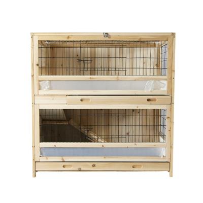 China Factory direct sales indoor wooden breathable rabbit cage with climbing ladder rabbit hutch pet house for sale for sale